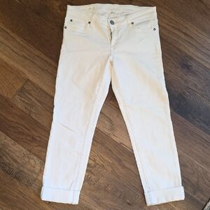 Kut from the Kloth Cropped Jeans in White